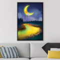 Midnight Drip Canvas Art Clock Canvas