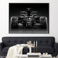 Midnight Racing Canvas Art 45 x 30cm / Unframed Canvas Print Clock Canvas