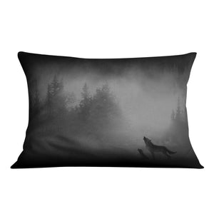 Midnight Wolves Cushion Cushion 48 x 33cm Clock Canvas