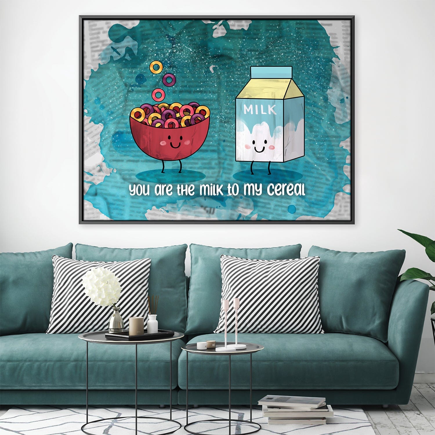 Milk and Cereal Love Canvas product thumbnail