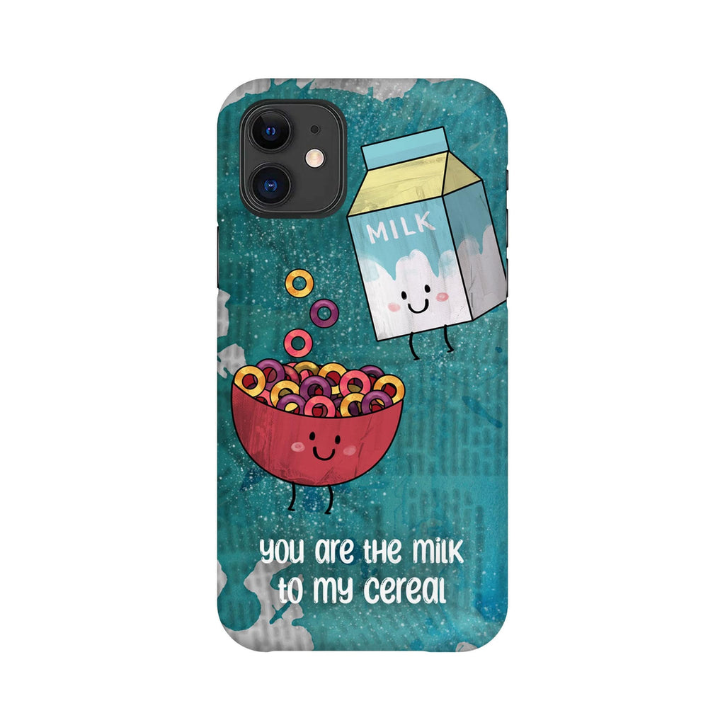 Milk and Cereal Love Phone Case ClockCanvas