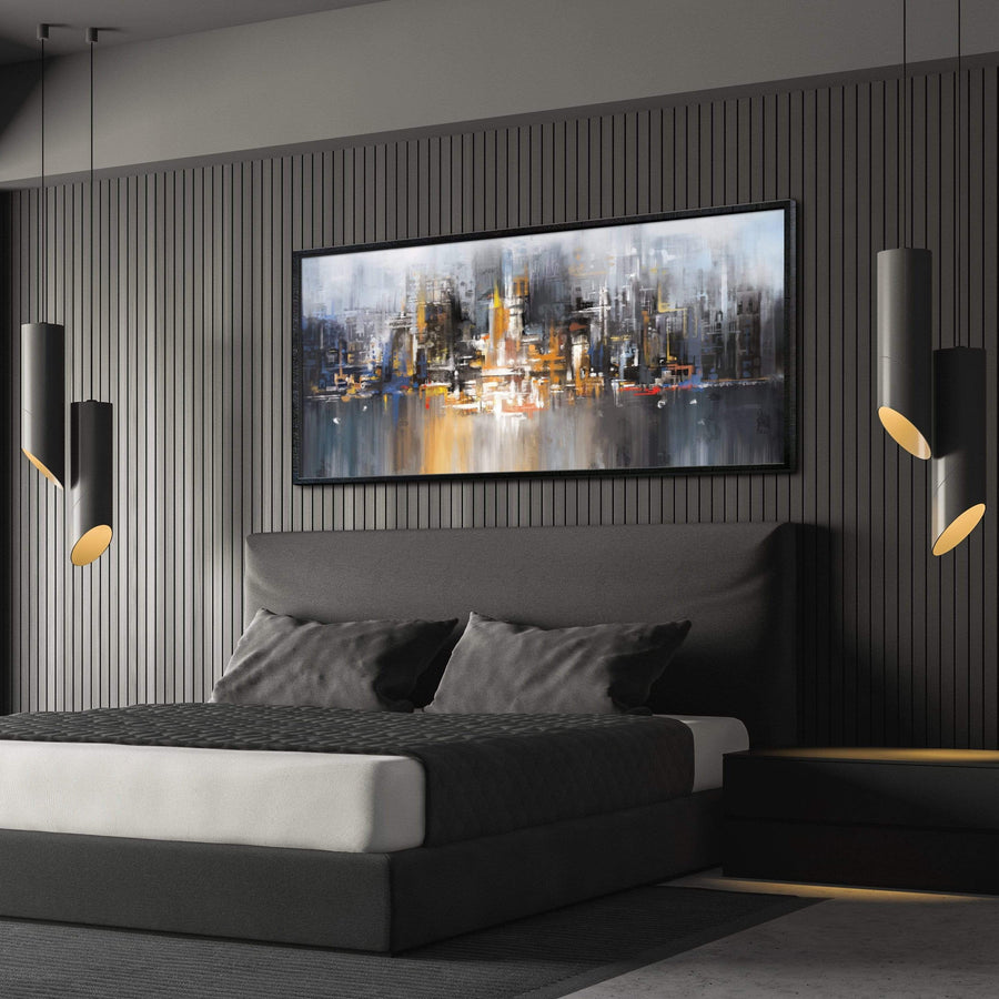 Millennium Cityscape Canvas Art Clock Canvas