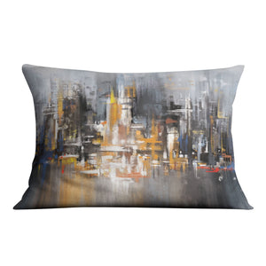 Millennium Cityscape Cushion Cushion 48 x 33cm Clock Canvas