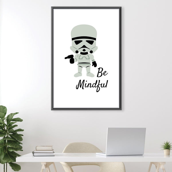 Mindful Trooper Canvas Art Clock Canvas