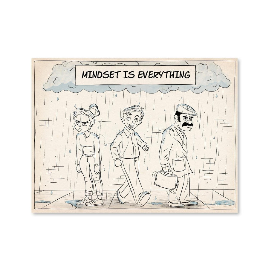 Mindset is Everything Canvas Art Clock Canvas