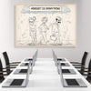 Mindset is Everything Clock Canvas