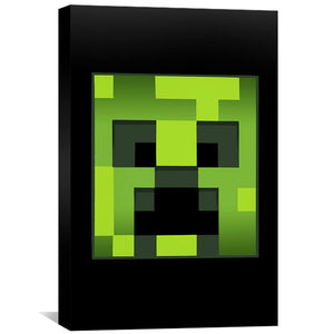 Custom Minecraft Creeper Painting 12 X 12 