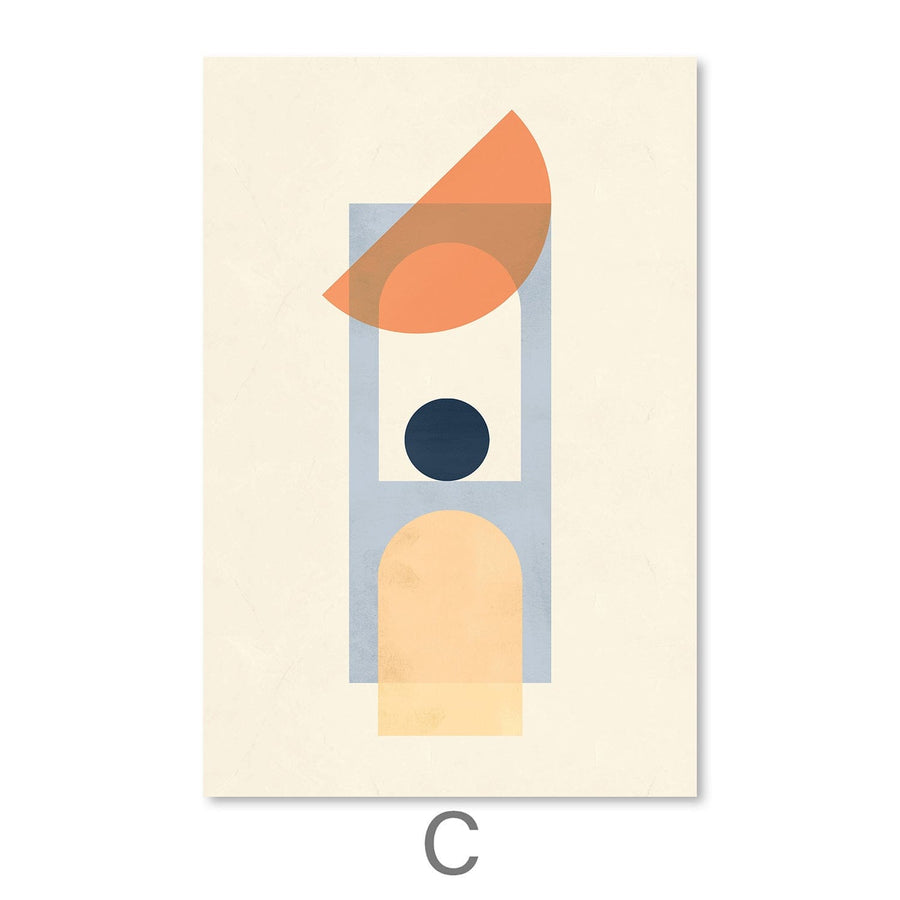 Minimal Architecture I Canvas Art Clock Canvas