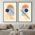 Minimal Architecture II Canvas Art Clock Canvas