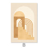 Minimal Architecture III Canvas Art Clock Canvas