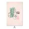 Minimal Beauty Canvas Art Clock Canvas