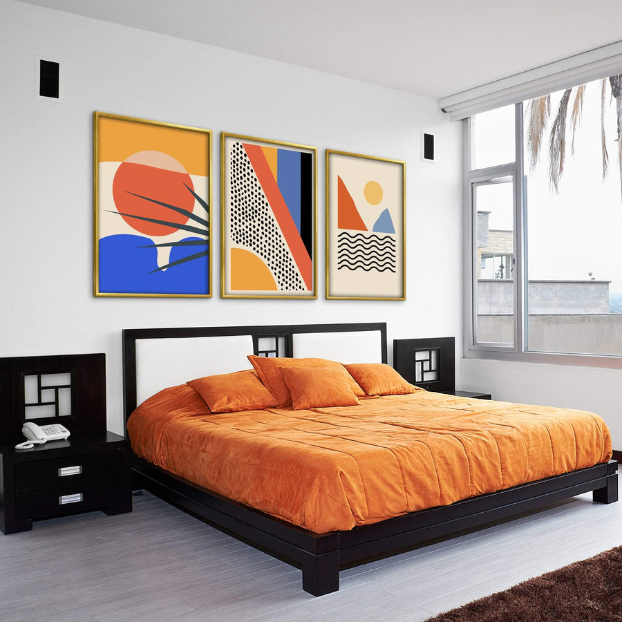 Minimal Paradise Canvas Art Clock Canvas