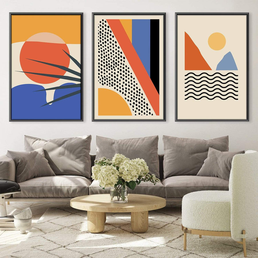 Minimal Paradise Canvas Art Clock Canvas