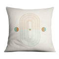 Minimal Shapes B Cushion Cushion 45 x 45cm Clock Canvas