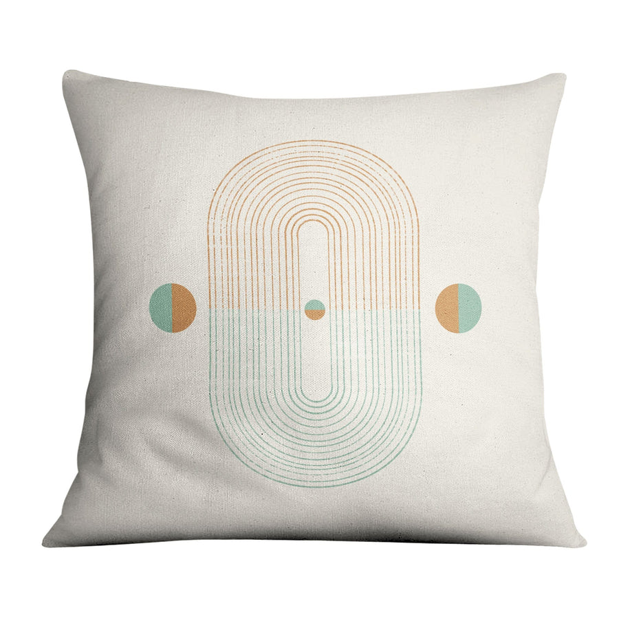 Minimal Shapes B Cushion Cushion 45 x 45cm Clock Canvas