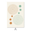 Minimal Shapes Canvas Art A / 30 x 45cm / Unframed Canvas Print Clock Canvas
