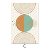 Minimal Shapes Canvas Art C / 30 x 45cm / Unframed Canvas Print Clock Canvas