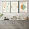 Minimal Shapes Canvas Art Clock Canvas