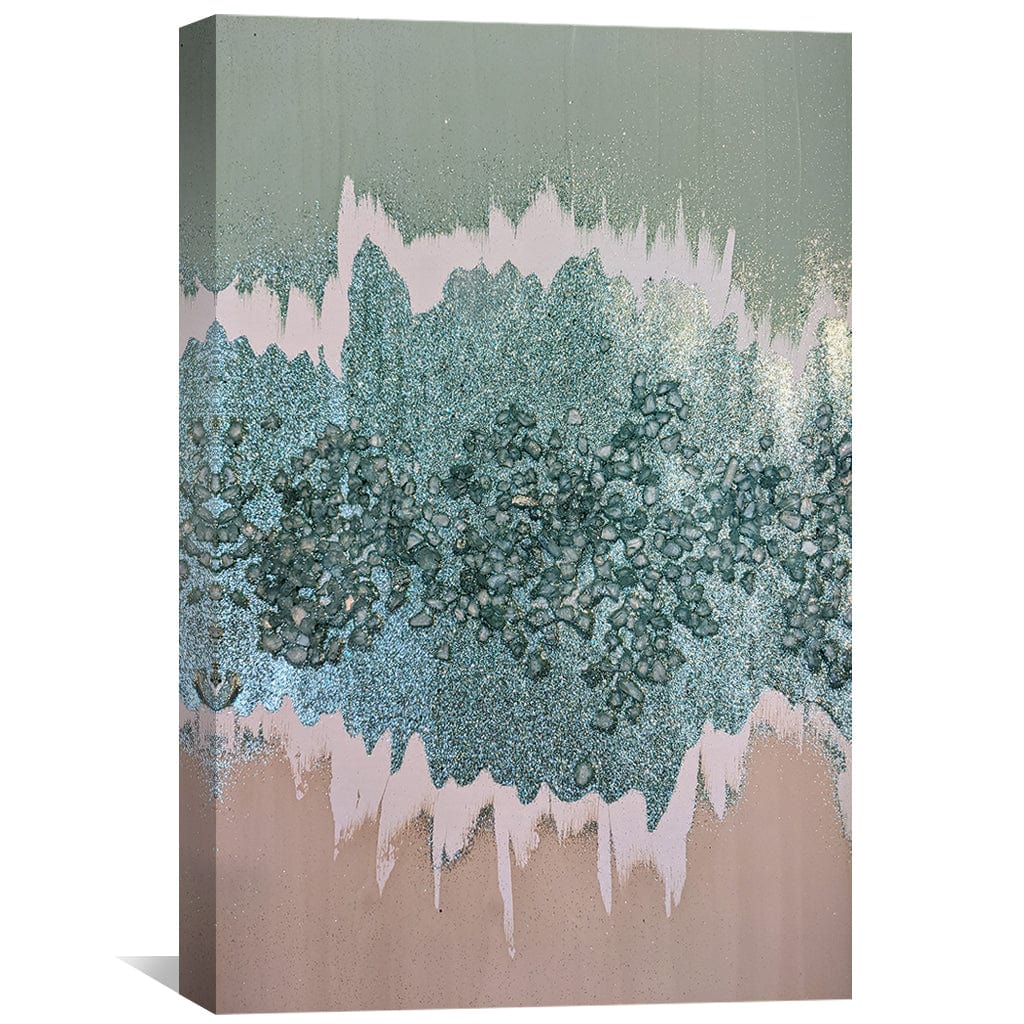 Mint Sonnet Canvas Art Clock Canvas