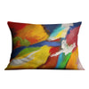 Mixed Paint Cushion Cushion 48 x 33cm Clock Canvas