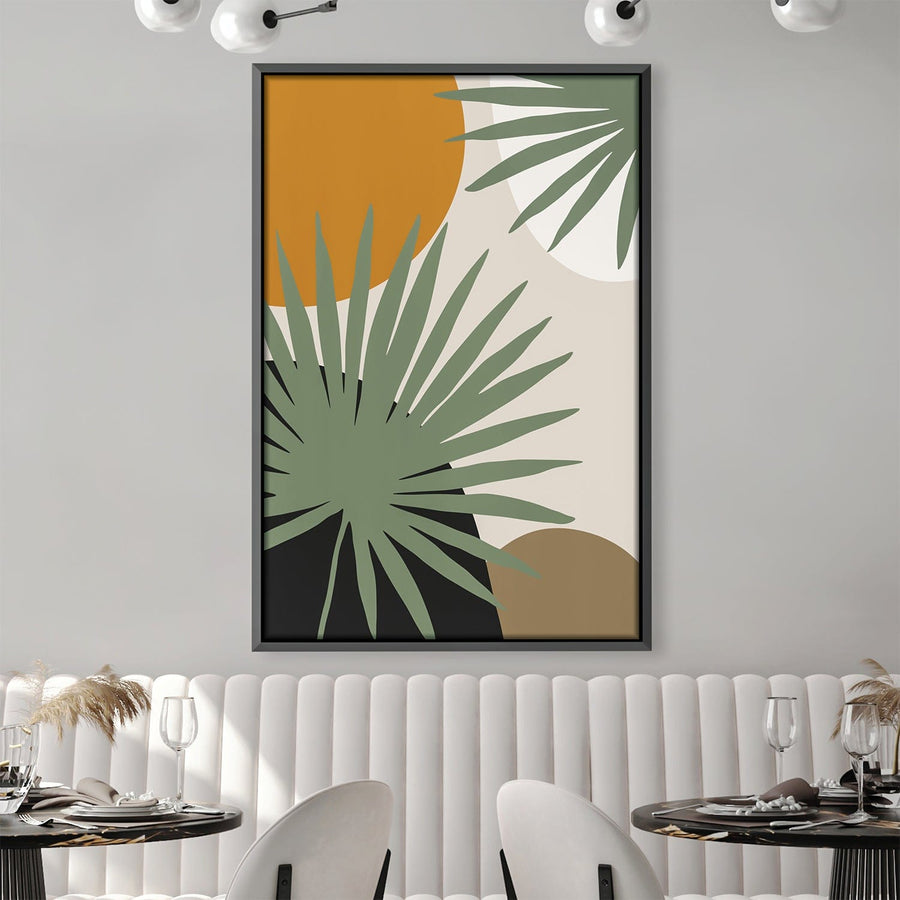 Modern Floral Set 3 Canvas Art 30 x 45cm / Unframed Canvas Print Clock Canvas