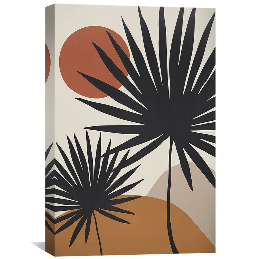 Modern Floral Set 8 Canvas Art Clock Canvas