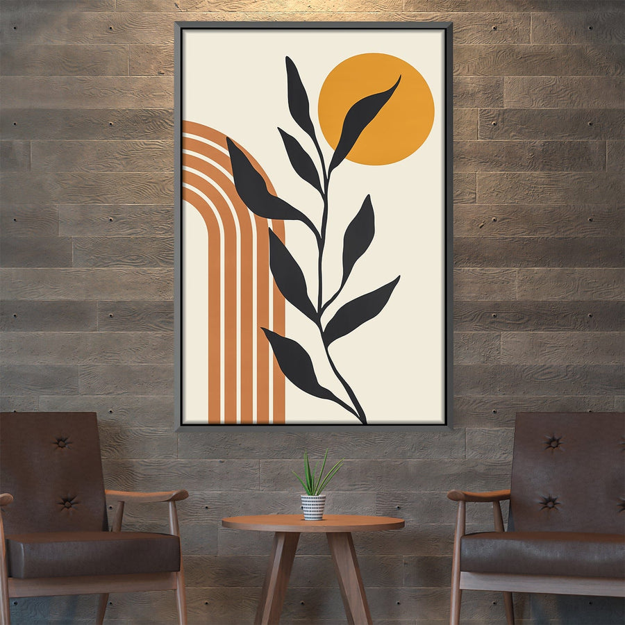 Modern Floral Set 9 Canvas Art 30 x 45cm / Unframed Canvas Print Clock Canvas