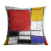 Modern Mondrian Cushion Cushion Cushion Square Clock Canvas