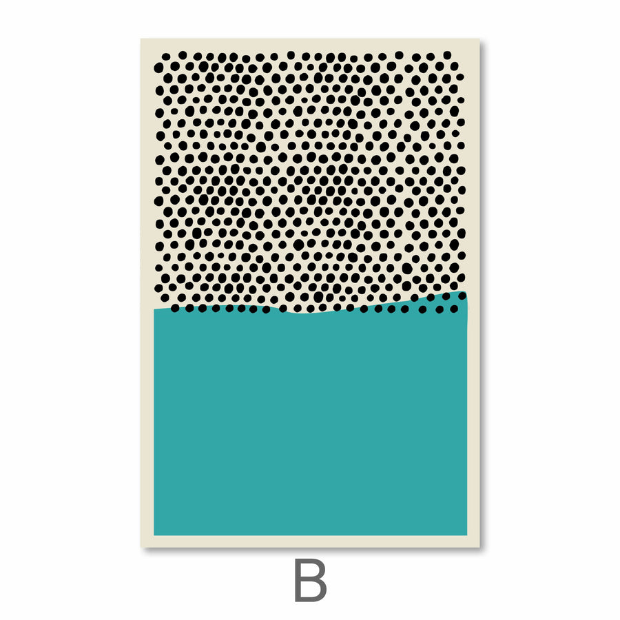 Modern Ocean Canvas Art B / 40 x 50cm / No Board - Canvas Print Only Clock Canvas