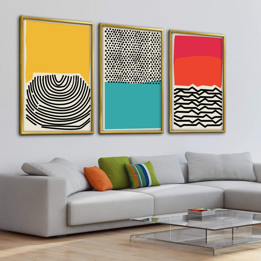 Modern Ocean Canvas Art Clock Canvas