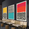 Modern Ocean Canvas Art Clock Canvas