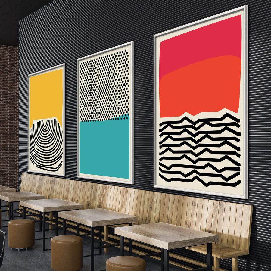 Modern Ocean Canvas Art Clock Canvas