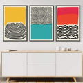 Modern Ocean Canvas Art Clock Canvas