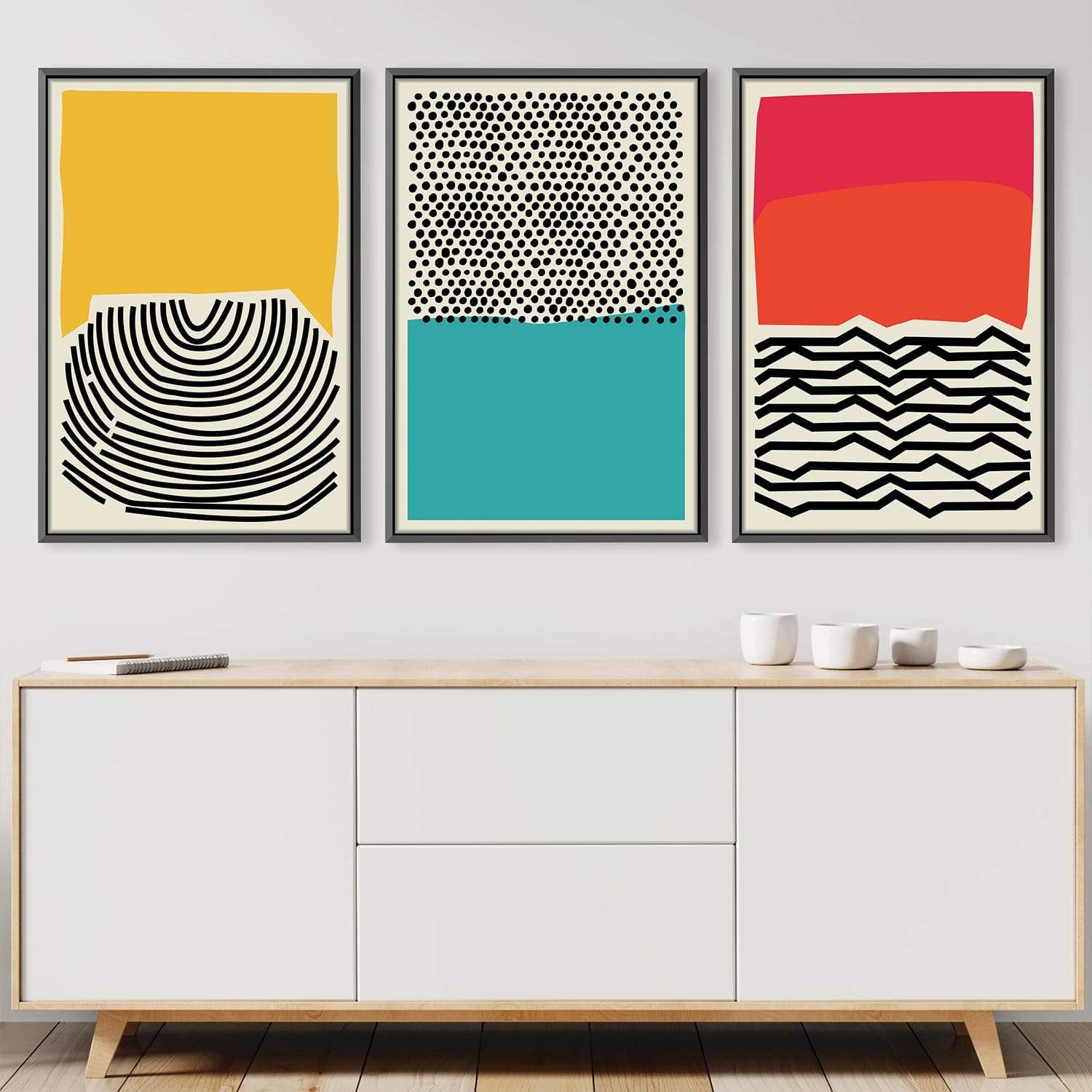 Modern Ocean Canvas Art Clock Canvas