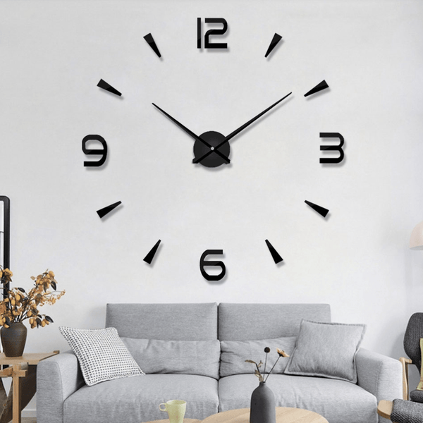 Moderner Clock Black Clock Canvas
