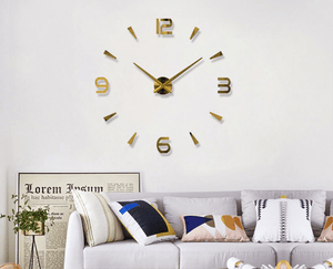 Moderner Clock Gold Clock Canvas