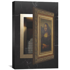 Mona Money Canvas Art 30 x 45cm / Standard Gallery Wrap Clock Canvas
