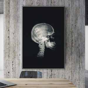 Money Mind X-ray Clock Canvas