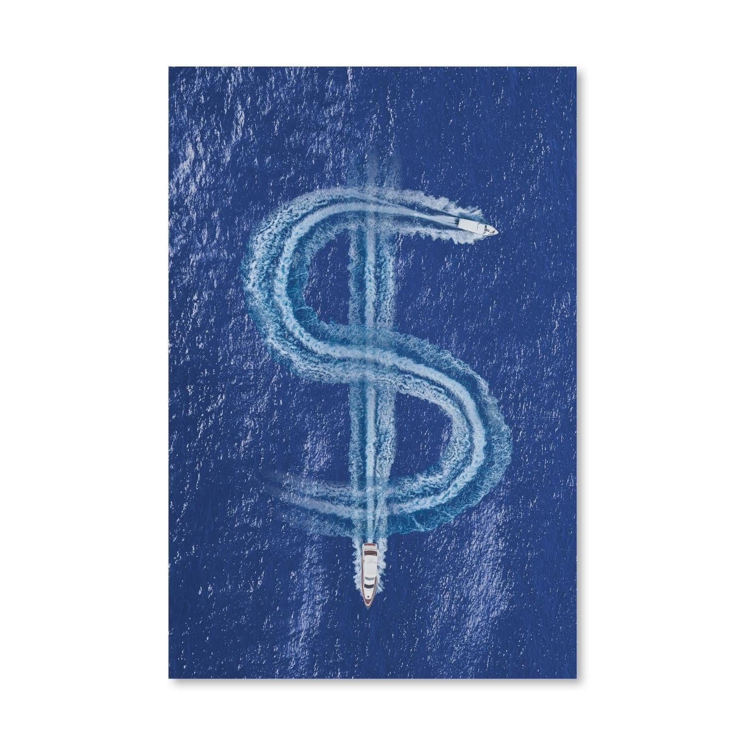Money Yacht Canvas Art Clock Canvas