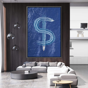 Money Yacht Clock Canvas