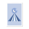 Moon Vibe Canvas Art Clock Canvas