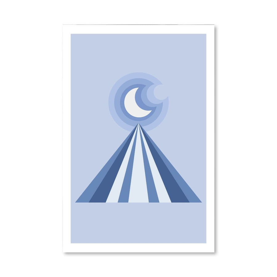 Moon Vibe Canvas Art Clock Canvas