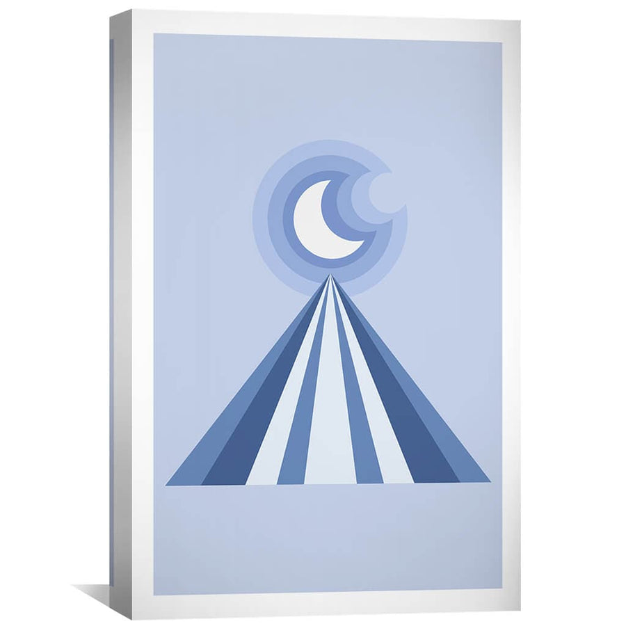 Moon Vibe Canvas Art 30 x 45cm / Unframed Canvas Print Clock Canvas