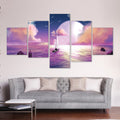 Moonlight Dream Canvas - 5 Panel Art 5 Panel / Large / Standard Gallery Wrap Clock Canvas