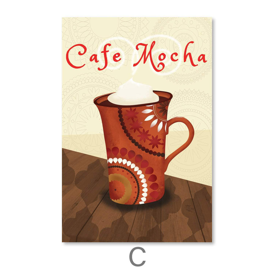 Morning Coffee Canvas Art C / 30 x 45cm / Unframed Canvas Print Clock Canvas