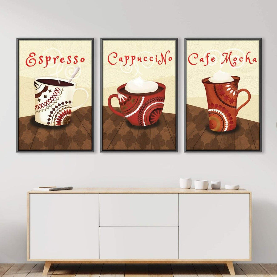 Morning Coffee Canvas Art Clock Canvas