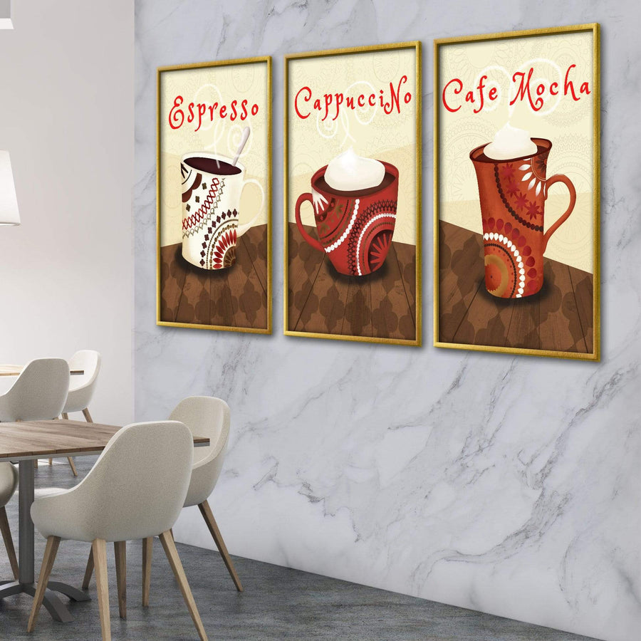 Morning Coffee Canvas Art Clock Canvas