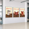 Morning Coffee Canvas Art Clock Canvas