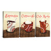 Morning Coffee Canvas Art Clock Canvas