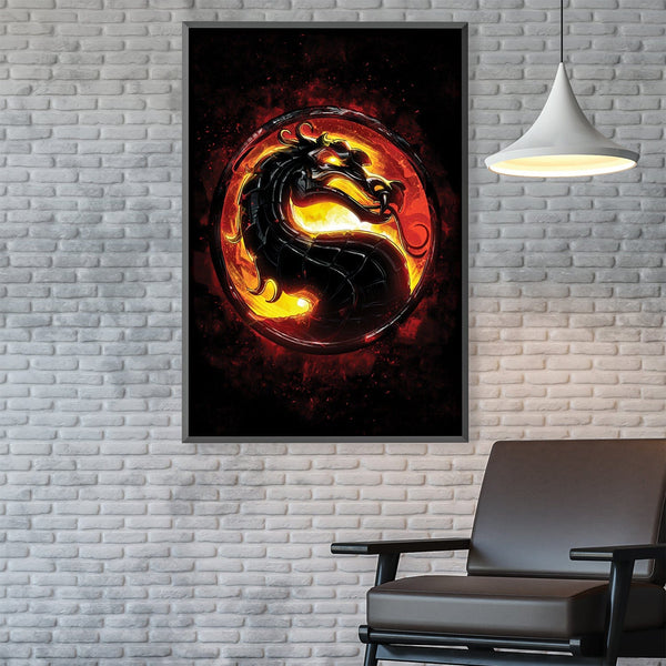 Mortal Kombat Canvas Art Clock Canvas